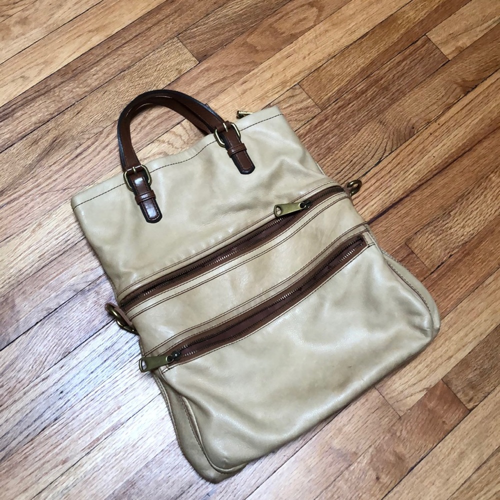Fossil Explorer Fold Over Tote Bag